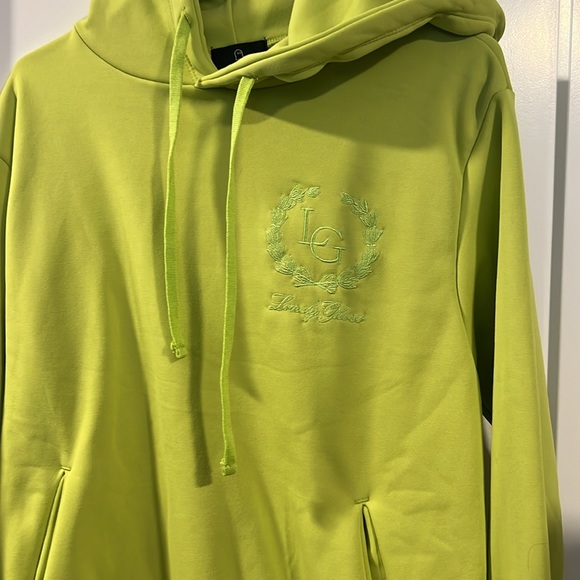 Lonely Ghost Monogram Hoodie in Lime 🆕 - Picture 2 of 5